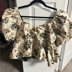 Buddy Love gold and Black top NWT